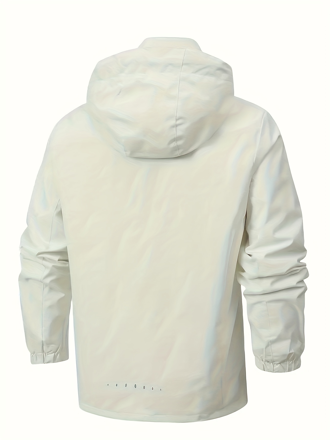 chic solid windbreaker hooded jacket mens casual zip up jacket coat for outdoor activities details 19