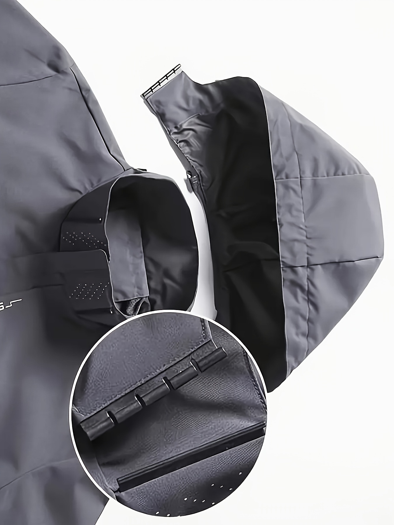 chic solid windbreaker hooded jacket mens casual zip up jacket coat for outdoor activities details 30