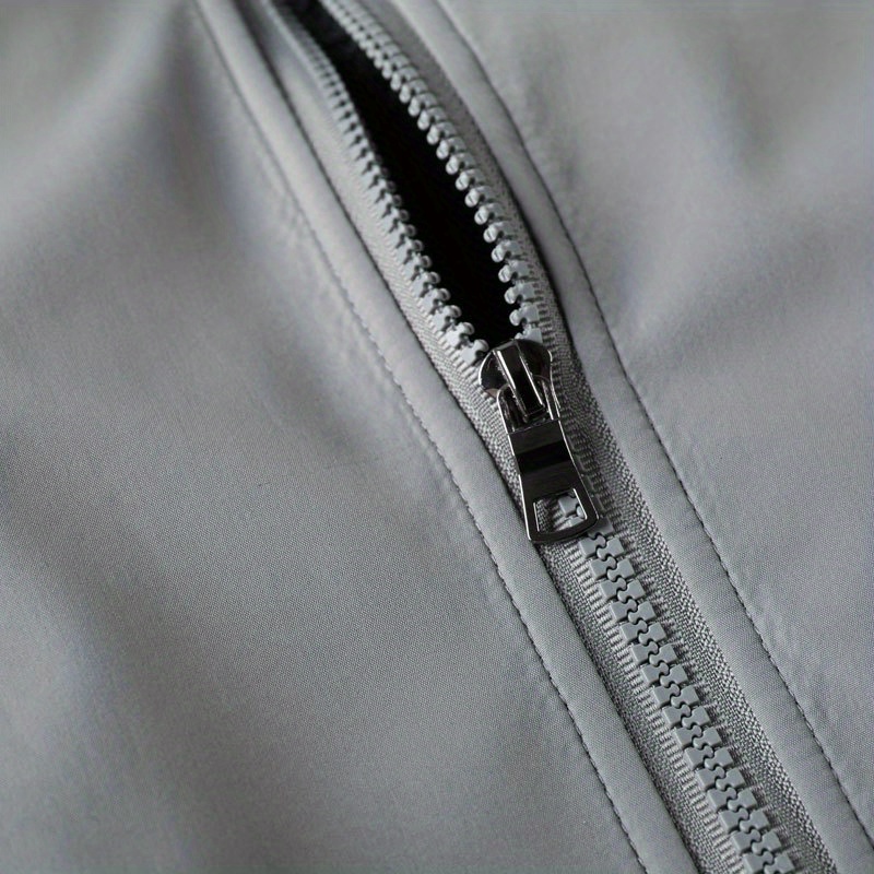 lightweight windbreaker jacket mens casual stand collar zip up jacket coat for outdoor hiking climbing camping cycling details 6